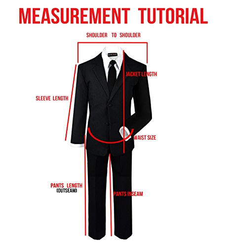 Black n Bianco Boys' Formal Black Suit Set, Size 10 Black n Bianco Boys' Formal Black Suit Set, Size 10